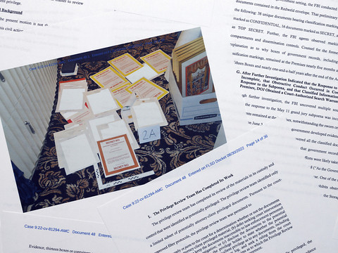 Un document sur les armes nucléaires d'un pays étranger chez Trump