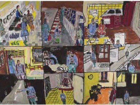 Cases et bulles de la BD décodifiées à l'Art Brut de Lausanne