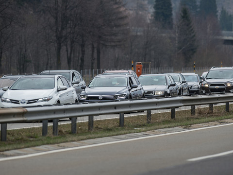 Les jours sans bouchons sont rares au tunnel du Gothard