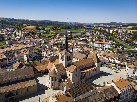 L'Abbatiale de Payerne (VD) fait dialoguer l'art et les plantes