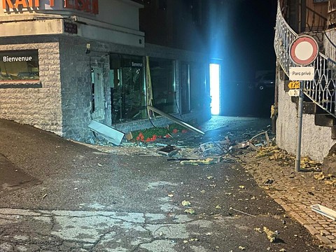 Un distributeur de billets dynamité à Val d'Illiez (VS)