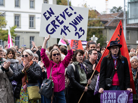 Manifestation à Berne contre la hausse de l'âge de la retraite