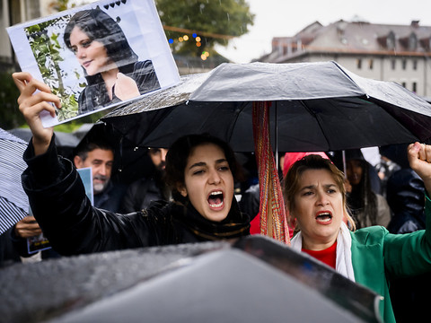 Lausanne: manifestation de soutien aux femmes iraniennes