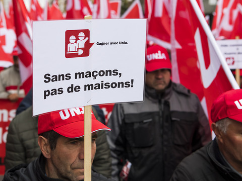 Construction: mouvements de protestation à l'échelle suisse cet automne