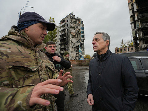 Ignazio Cassis à Kiev pour une visite surprise