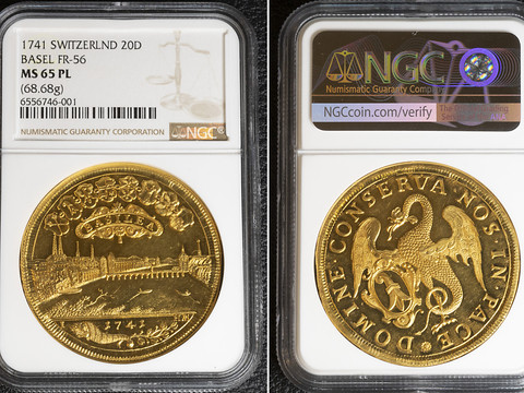 Une pièce de monnaie exceptionnelle proposée aux enchères à Genève