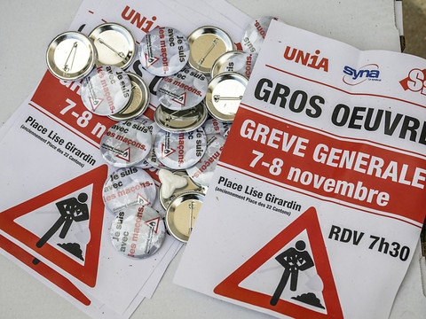 Deux journées de mobilisation des maçons romands