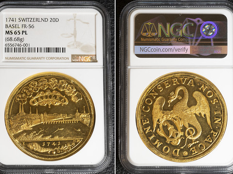 Une pièce de monnaie de 1741 trouve un acquéreur à 854'000 francs