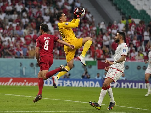 La Tunisie solide défensivement résiste au Danemark