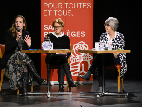 Le roadshow des trois candidates du PS s'est arrêté à Lausanne
