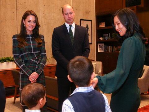 Le prince William et sa femme Kate arrivent aux Etats-Unis