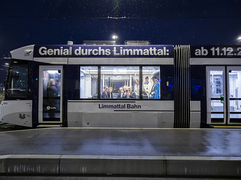 Ligne de tram intercantonale inaugurée entre Zurich et l'Argovie
