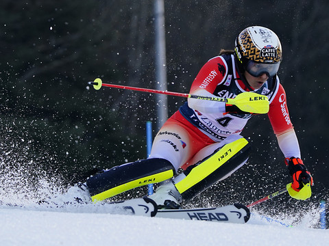 Slalom de Zagreb: Shiffrin mène, Holdener 6e provisoire