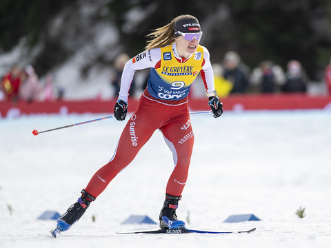 Nadine Fähndrich a encore perdu un rang au Tour de Ski