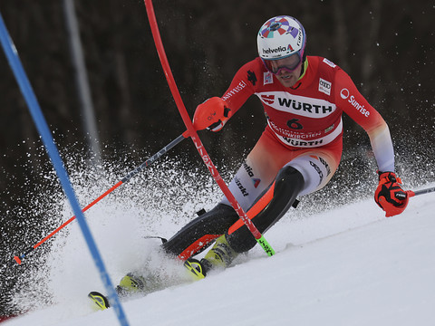 Slalom de Garmisch: Yule et Meillard 5es, Kristoffersen mène