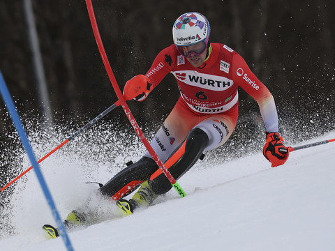 Slalom de Garmisch: Daniel Yule au pied du podium