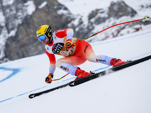 Entraînement au Lauberhorn: Hintermann devant