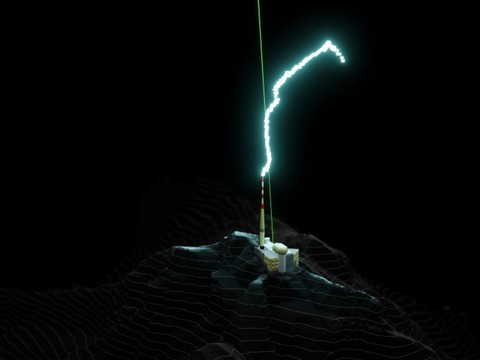 Le paratonnerre laser dévie bel et bien la foudre
