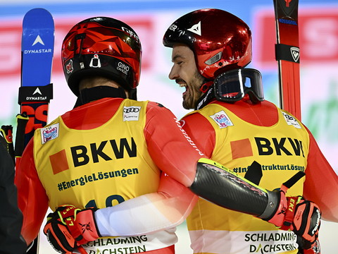 Doublé suisse au géant de Schladming, Meillard devant Caviezel