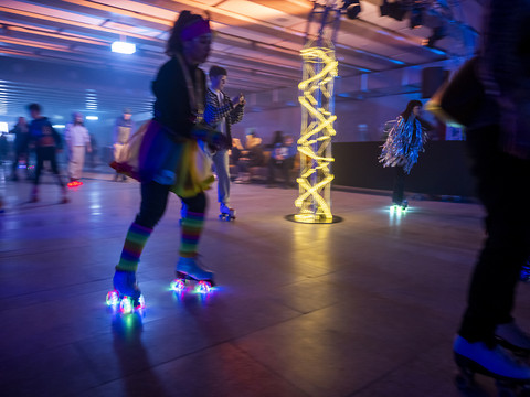 La traditionnelle Roller Skate Party met Antigel sur les rails