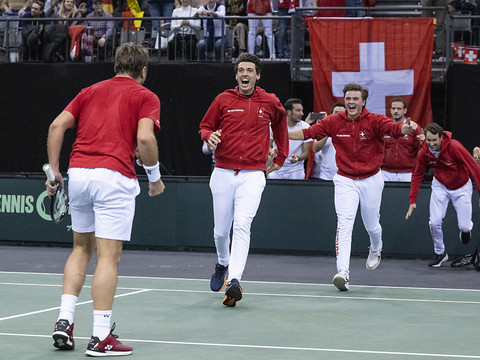 Stan Wawrinka marque le point de la victoire contre l'Allemagne