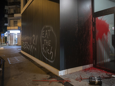 Des manifestants causent d'importants dégâts matériels à Zurich
