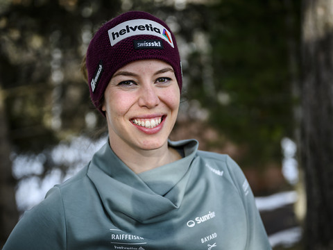 Gisin s'est reposée en famille avant les courses de Crans-Montana
