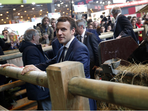 Emmanuel Macron en visite au Salon de l'Agriculture