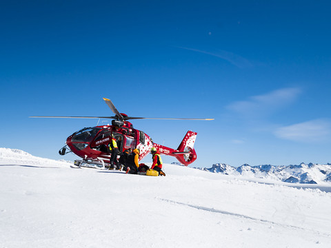 Chiffres stables pour les interventions héliportées en montagne