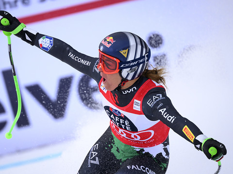 Goggia s'impose, les Suissesses hors du podium