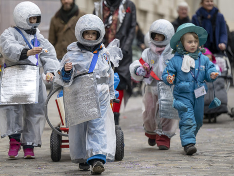 Grand cortège des enfants au carnaval de Bâle