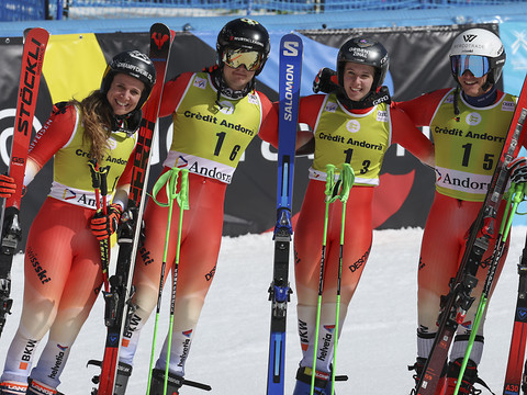 La Suisse battue en finale par la Norvège dans le slalom mixte