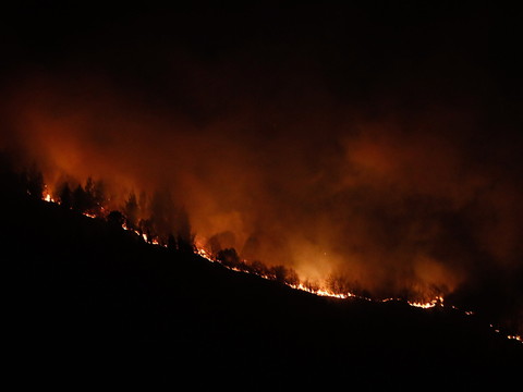 La vague de feux de forêt dans le nord de l'Espagne 