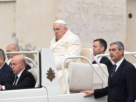 Le pape sur la place Saint-Pierre pour les Rameaux
