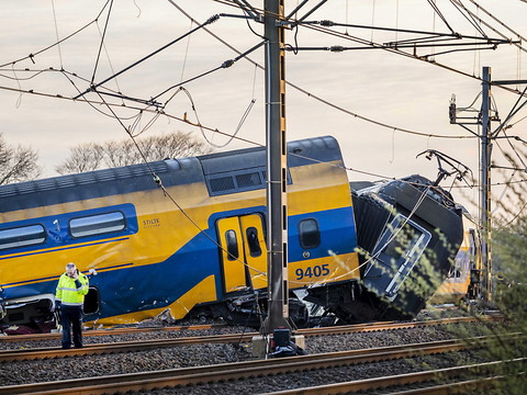 Un mort dans le déraillement d'un train aux Pays-Bas
