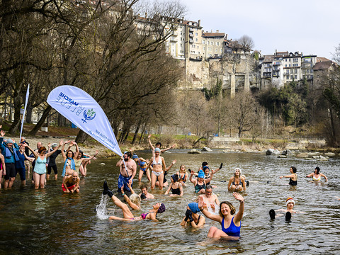 La Marche bleue s'arrête à Fribourg avant de rallier Berne