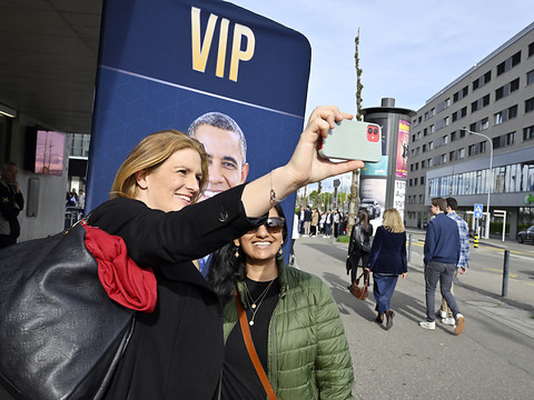 Obama a mis le public zurichois dans sa poche
