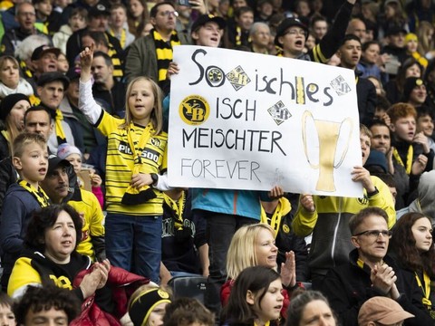 Liesse à Berne après le sacre de YB