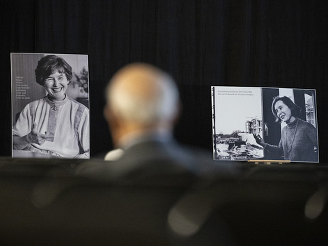 Dernier hommage rendu à Elisabeth Kopp à Zumikon (ZH)