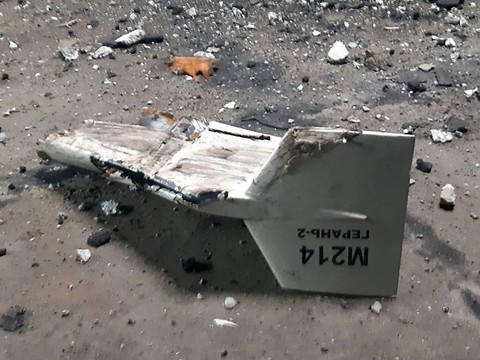 Chutes de débris à Kiev à nouveau la cible de drones russes