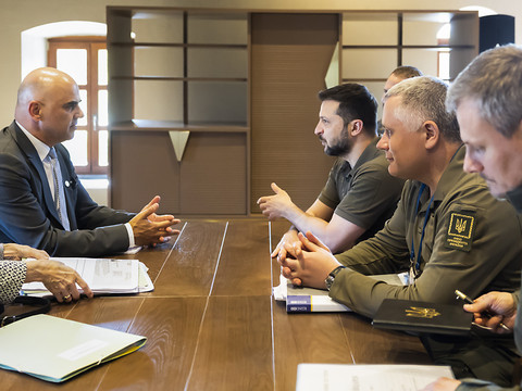 Alain Berset rencontre Volodymyr Zelensky en Moldavie