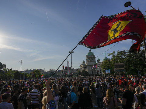 Des dizaines de milliers de manifestants 