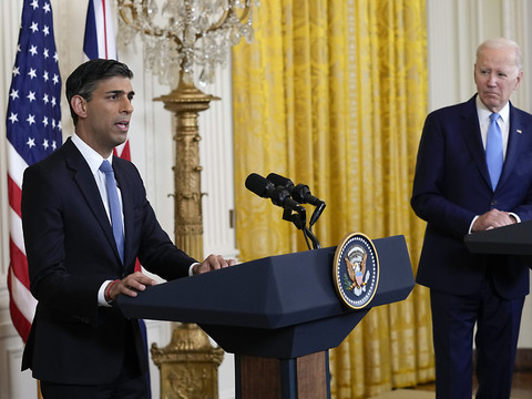 Sunak et Biden célèbrent une 