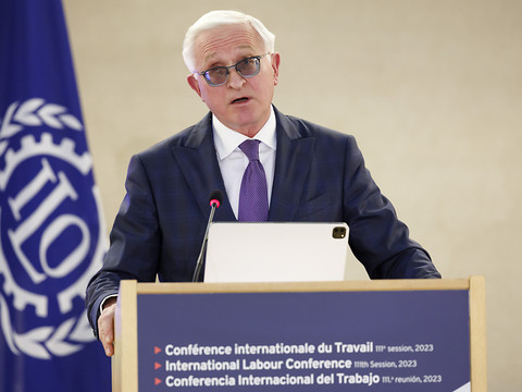 Un Russe sous sanction s'exprime devant l'OIT à Genève