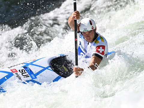 L'argent pour Martin Dougoud en slalom monoplace