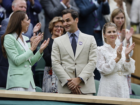 Accueil royal pour Roger Federer à Wimbledon