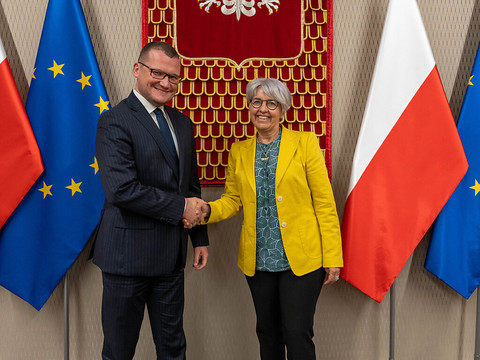 Elisabeth Baume-Schneider chez les réfugiés en Pologne et Slovaquie