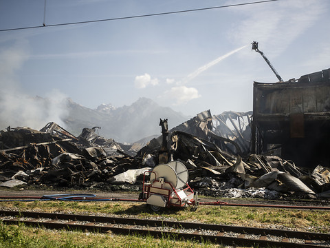 Mesures de précaution adaptées après l'incendie à Vétroz (VS)