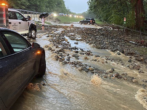 Fortes pluies et inondations dans l'Etat de New York