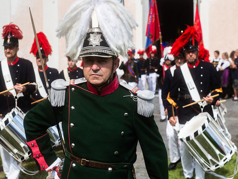 Les milices de Napoléon pour célébrer la Madone du Carmel